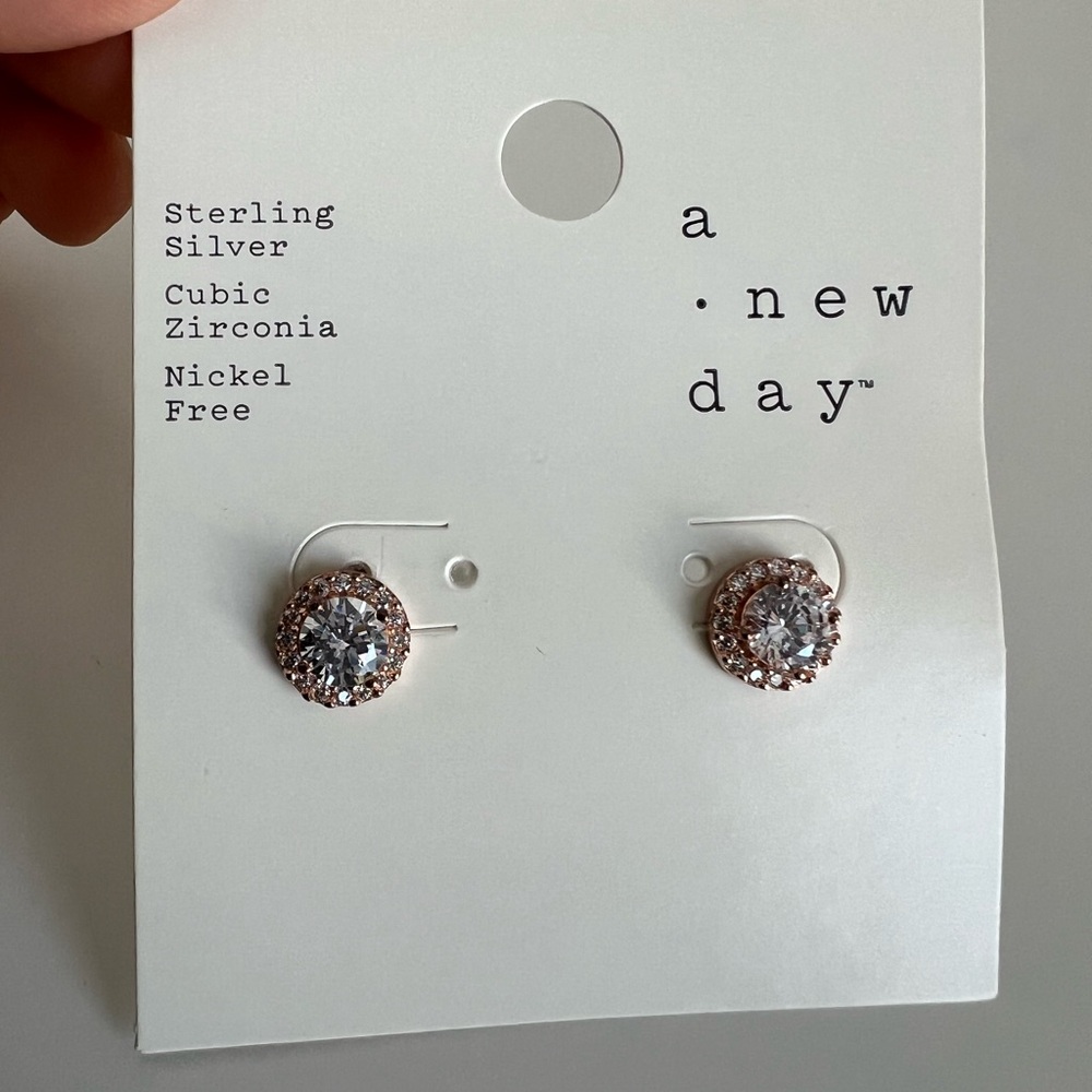 Sterling Silver Cubic Zirconia Earrings